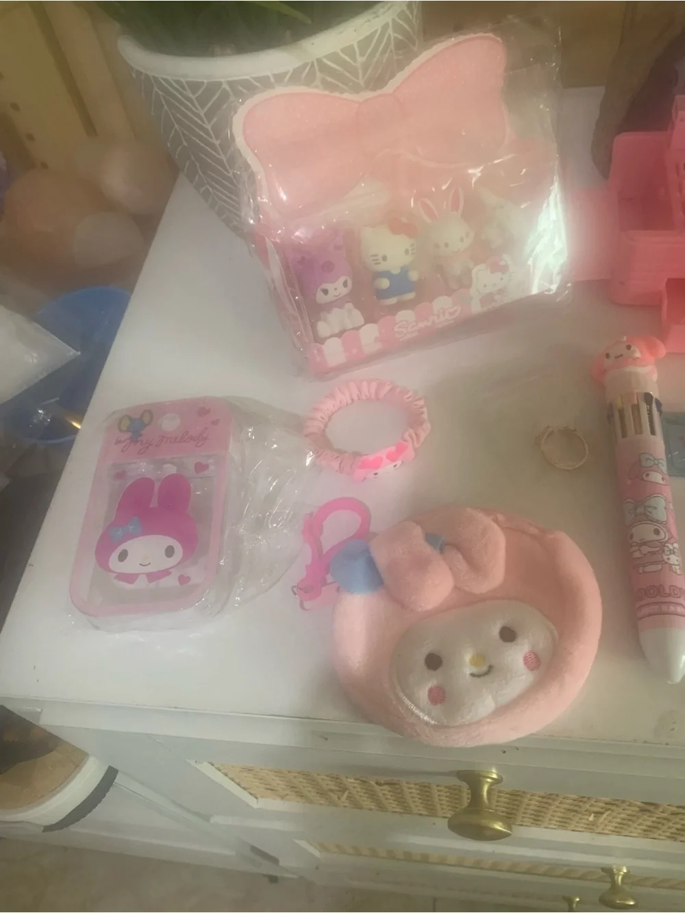 Bundle box # 84 Sanrio My Melody Pink Desk Accessory Set